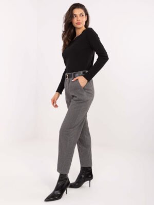 Cigarette stiliaus kelnės "MAJA" tamsi pilka