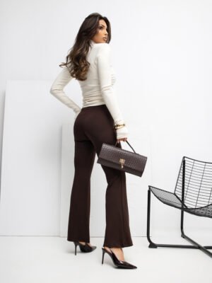 Alternative view of Tampraus trikotažinio audinio kelnės "MODELA" ruda