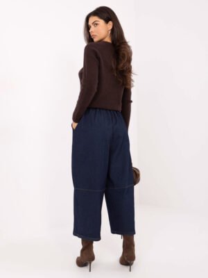 Alternative view of Platūs dzinsai  7/8 "KIMMI" tamsiai mėlyni