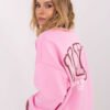 Džemperis su užrašu "NYC" šviesiai rožinė