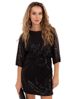 Alternative view of Vakarinė  blizgi suknelė  "MARRIN" juoda