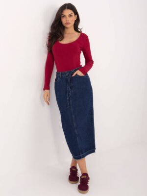 Tampraus audinio BASIC stiliaus bodis "MARIA" bordo