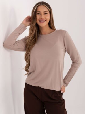 Laisvalaikio palaidinė ilgomis rankovėmis "CODY" tamsi smėlio