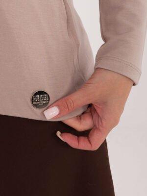 Alternative view of Laisvalaikio palaidinė ilgomis rankovėmis "CODY" tamsi smėlio