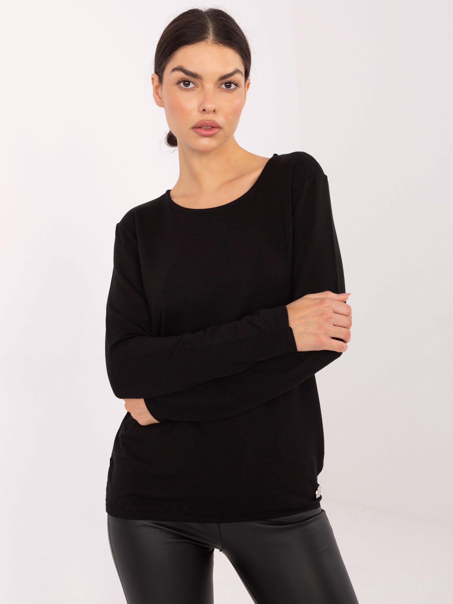 Laisvalaikio palaidinė ilgomis rankovėmis "CODY" juoda - Image 5