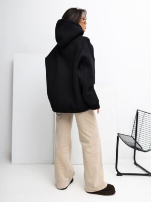 Pol pl Czarna dresowa bluza z napisem Paris RUE PARIS 415927