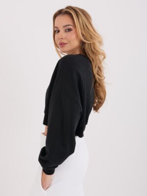 Alternative view of Modernus trumpintas džemperis "BERNEY" juoda