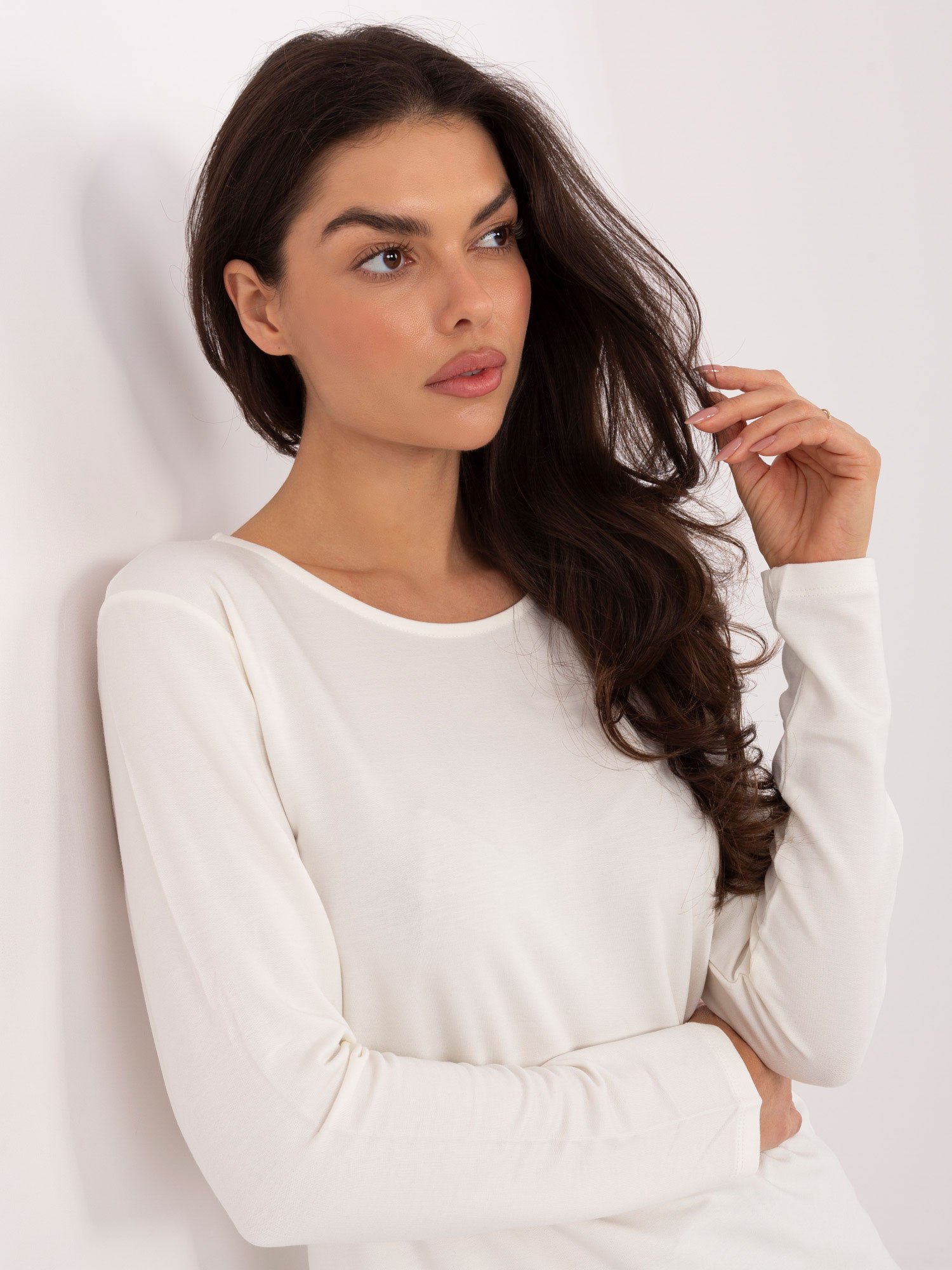 Laisvalaikio palaidinė ilgomis rankovėmis "CODY" pieno balta - Image 4