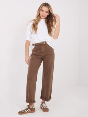 Alternative view of Plonas šiltas megztinis su vilna "LEJA" pieno balta