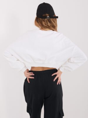 Alternative view of Modernus trumpintas džemperis "BERNEY" pieno balta
