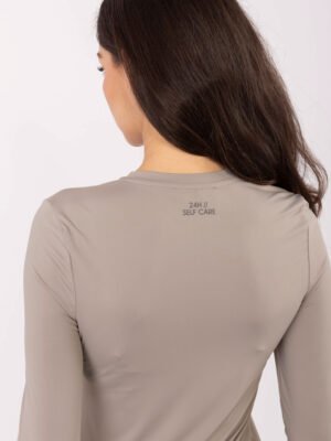 Alternative view of Klasikinė tampraus audinio palaidinė "SARA" tamsi smėlio