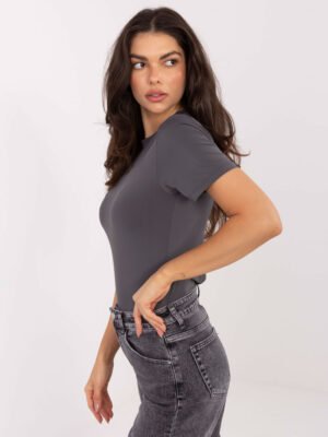 Alternative view of Basic Tampraus audinio palaidinė "KALA" pilka