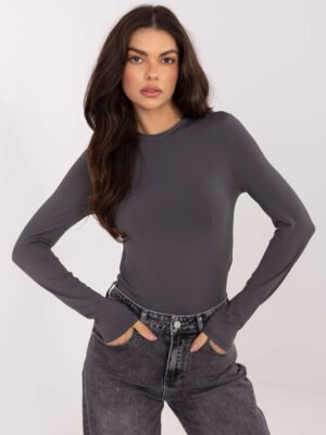 Klasikinė tampraus audinio palaidinė "SARA" pilka