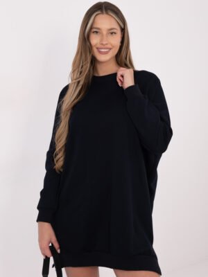 Alternative view of Laisvo silueto  medvilninė suknelė "CAMINO" tamsi mėlyna