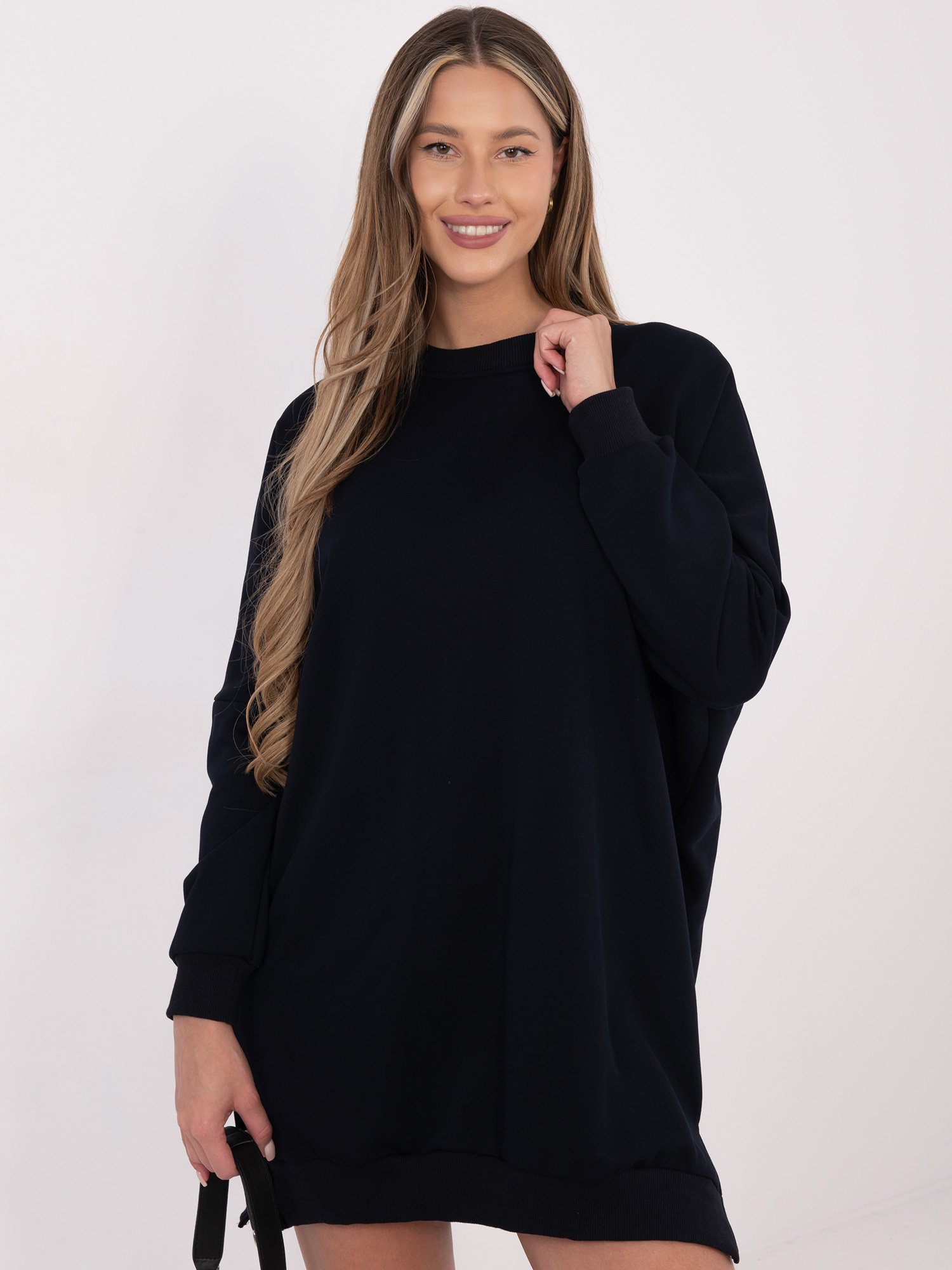 Laisvo silueto medvilninė suknelė "CAMINO" tamsi mėlyna - Image 2