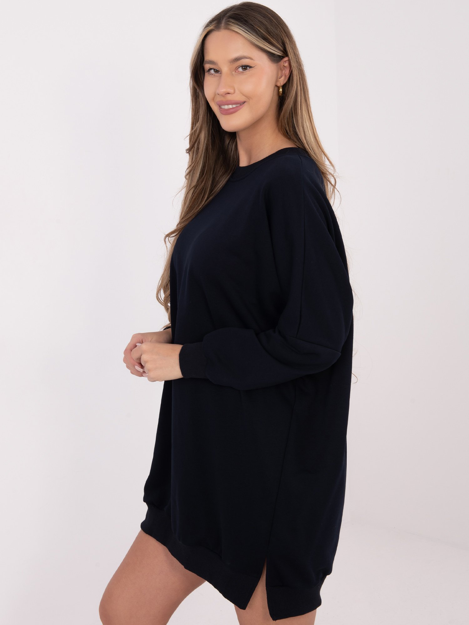 Laisvo silueto medvilninė suknelė "CAMINO" tamsi mėlyna - Image 6