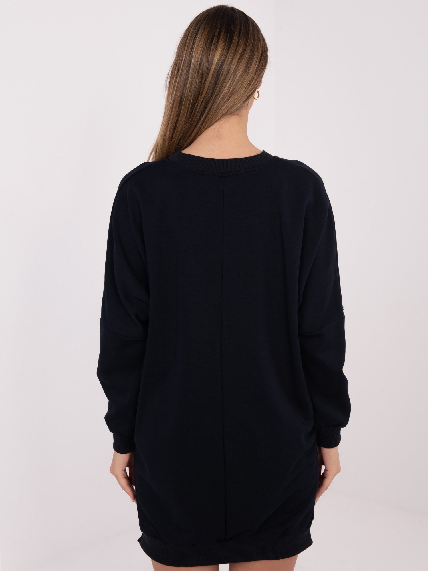 Laisvo silueto medvilninė suknelė "CAMINO" tamsi mėlyna - Image 3