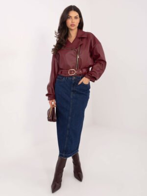 Tobulas džinsinis sijonas "MADE" tamsi mėlyna