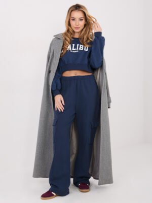 Alternative view of Cargo stiliaus laisvalaikio kelnės "HANA" tamsi mėlyna