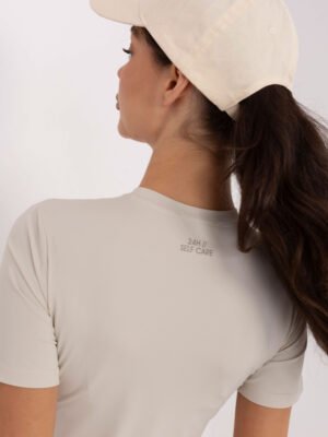 Alternative view of Basic Tampraus audinio palaidinė "KALA" šviesi smėlio