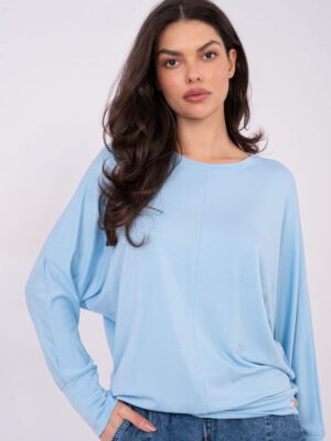 Palaidinė su dekoratyvine detale apačioje "RYANA" šviesi mėlyna