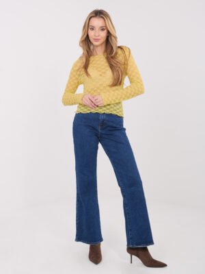 Subtiliai permatoma nėrinių palaidinė "BARBARA" citrinų