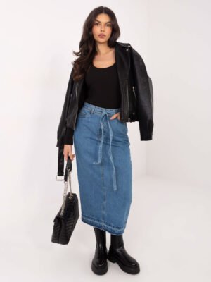 Alternative view of Tobulas džinsinis sijonas "MADE" šviesi mėlyna