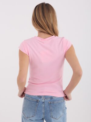 Alternative view of BASIC stiliaus palaidinė itin trumpomis rankovėmis "DALIJA" rožinė