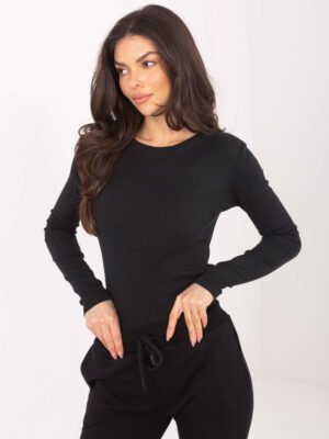 Tampri medvilninė palaidinė su minimaliu užrašu "BRIE" juoda