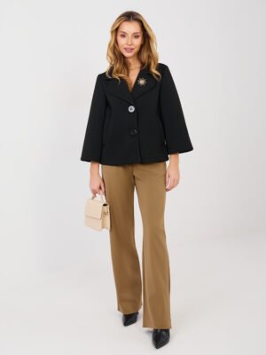 Casual stiliaus trumpas  paltukas “ELVAN ” juoda