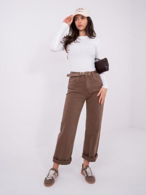 Basic stiliaus palaidinė ilgomis rankovėmis "LILOU" pieno balta