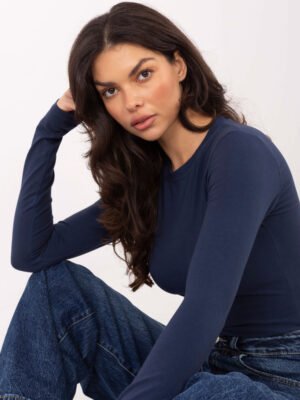 Alternative view of Basic stiliaus palaidinė ilgomis rankovėmis "LILOU" tamsi mėlyna