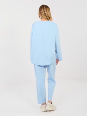 Alternative view of Laisvalaikio komplektas su minimalistinėmis etiketėmis "ANTERO" šviesi mėlyna