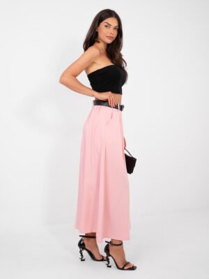 Alternative view of Ilgas klostuotas sijonas "BEHE" šviesi rožinė