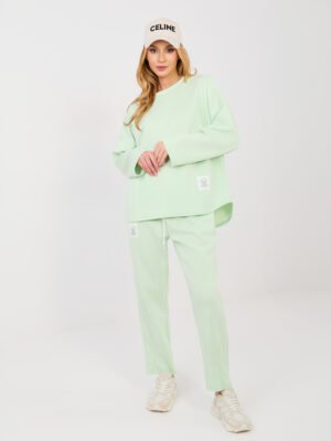 Laisvalaikio komplektas su minimalistinėmis etiketėmis "ANTERO" šviesi geltona