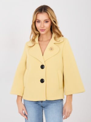 Alternative view of Casual stiliaus trumpas  paltukas “ELVAN ” šviesi geltona