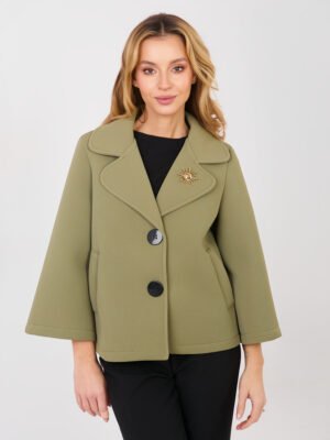 Casual stiliaus trumpas  paltukas “ELVAN ” khaki