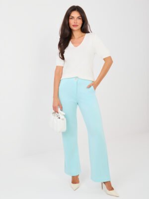 Klasikinės tiesaus silueto kelnės "ALISON" mėtų