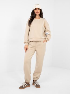 Sviestinio audinio komplektas "LIFE" smėlio