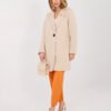 Modernus paltas su dekoratyvine sage "KYARA" beige