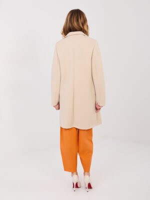 Alternative view of Modernus paltas su dekoratyvine sage "KYARA" beige