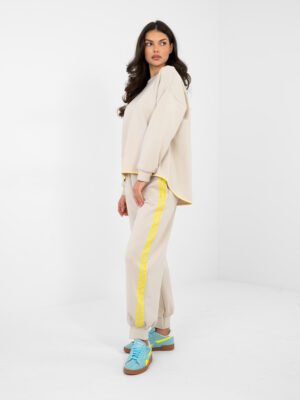 Alternative view of Džemperio ir jogger tipo kelnių komplektas "DIXY" šviesi smėlio