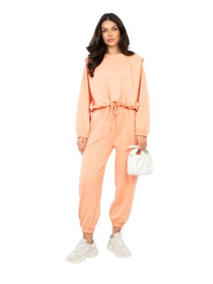 Alternative view of Modernus džemperio ir kelnių laisvalaikio  komplektas "NIINA" oranžinė