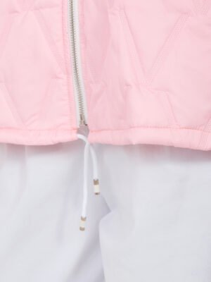 Alternative view of Lengva dygsniuota striukė su gobtuvu "SHANNON" šviesi rožinė