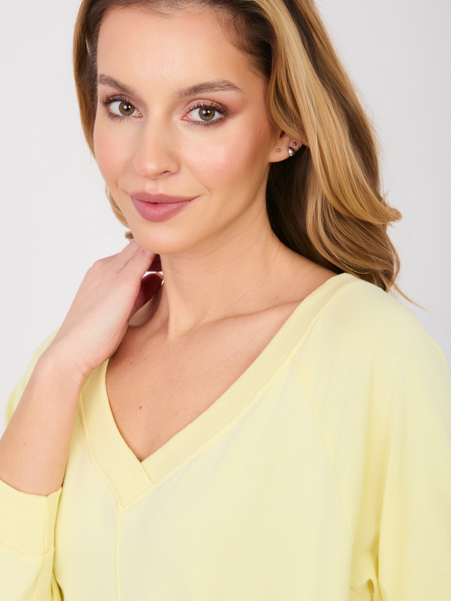 Medvilninė laisvalaikio suknelė "LULU" šviesi geltona - Image 5