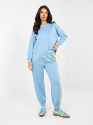 Alternative view of Džemperio ir jogger tipo kelnių komplektas "DIXY" šviesi mėlyna