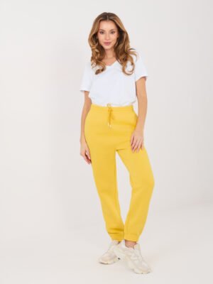 Alternative view of Sportinio stiliaus laisvalaikio kelnės "JOGGI" geltona