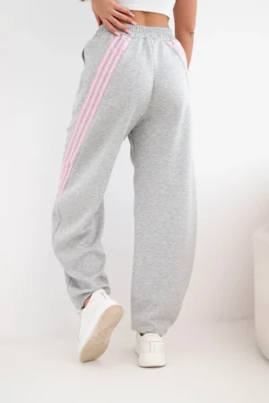 Sviestines kelnes su juostom 7819 pilka