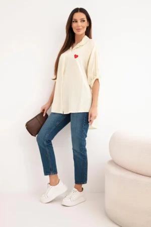 Dryzuoti marskiniai LOVELY geltona