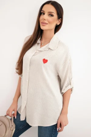 Dryzuoti marskiniai LOVELY smelio